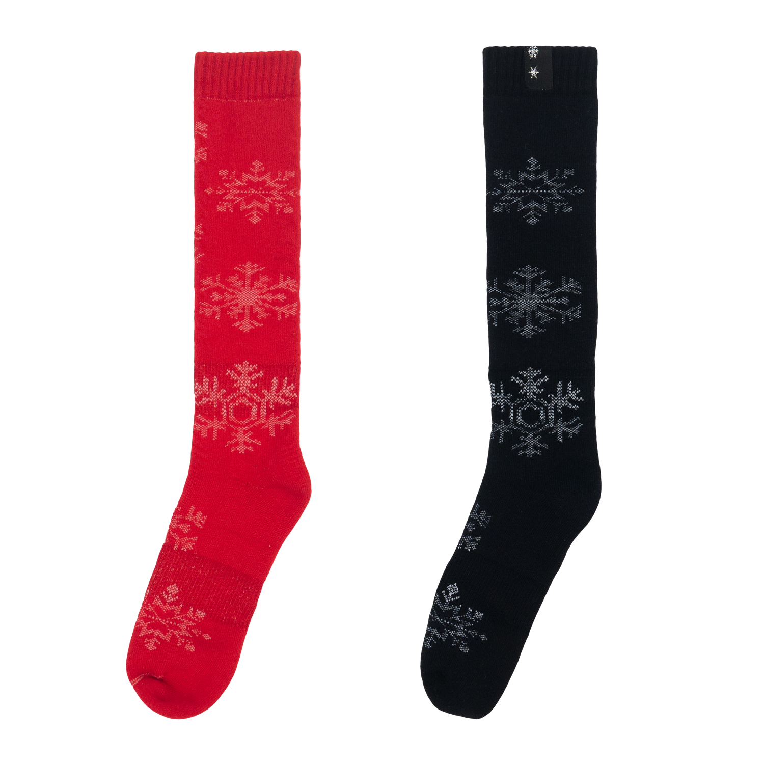 Snowflake Knitted Socks