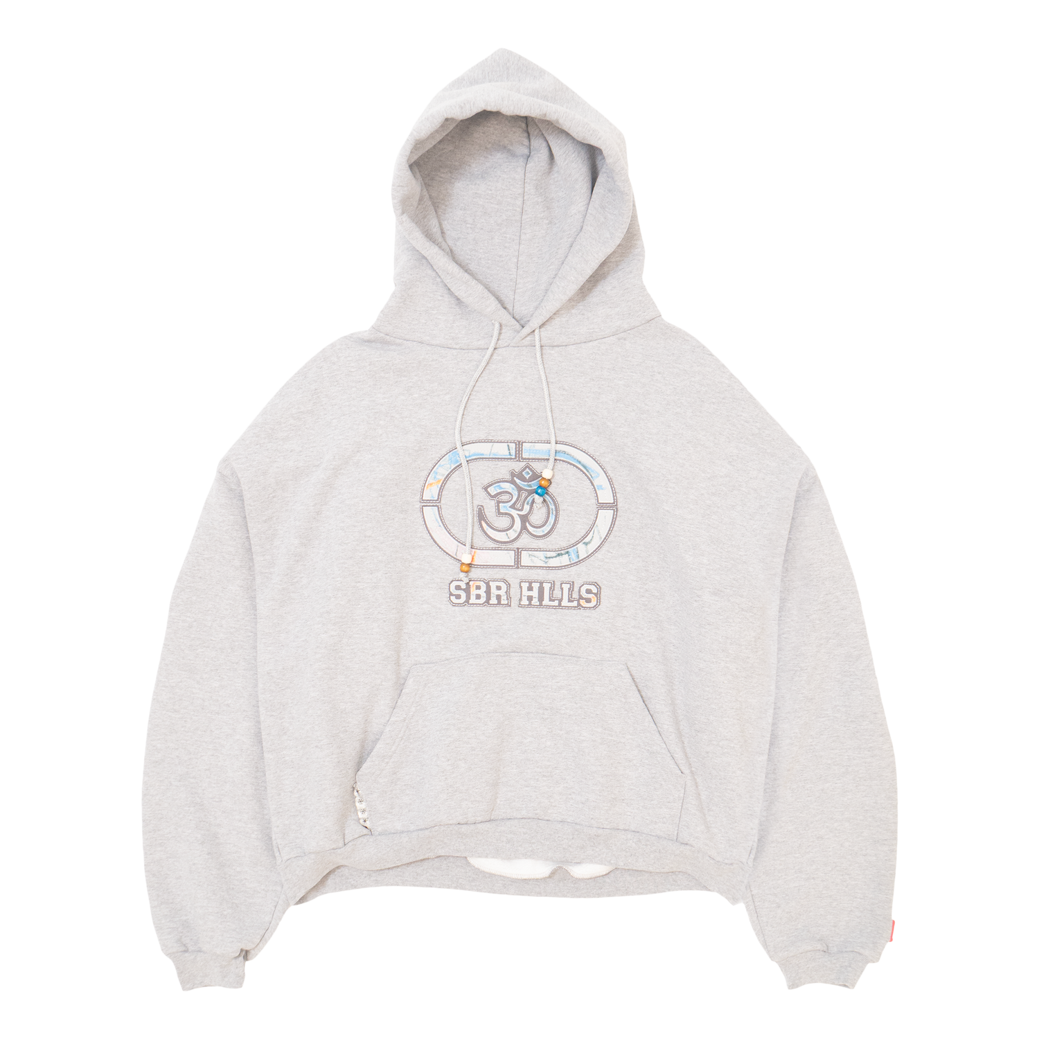 HEATHER GREY OHM 3M COLORED LOGO HOODIE