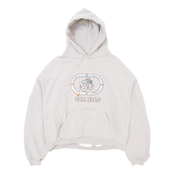 HEATHER GREY OHM 3M COLORED LOGO HOODIE