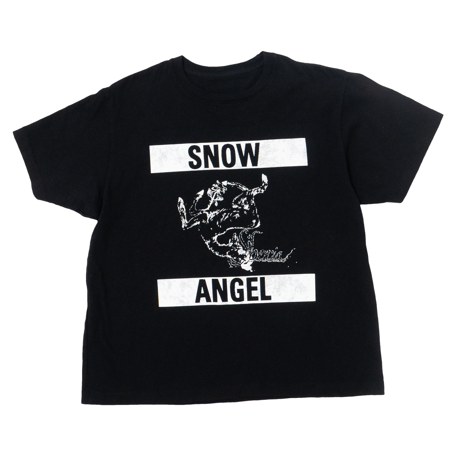 BLACK SNOW ANGEL T-SHIRT