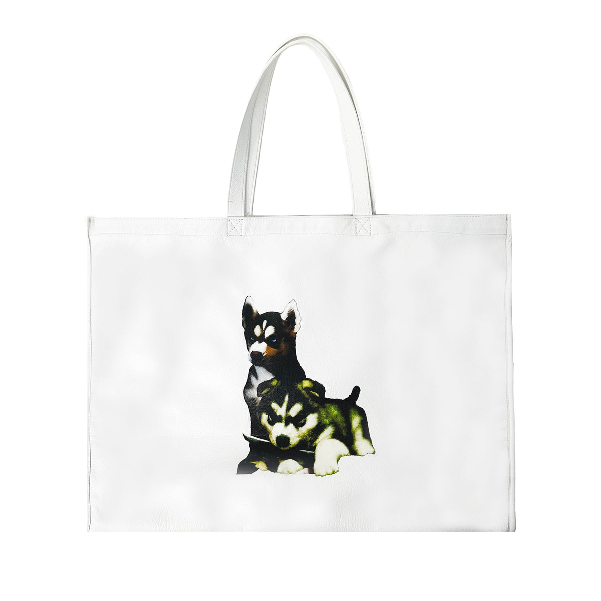 'PUPPIES' TOTE - SNOW