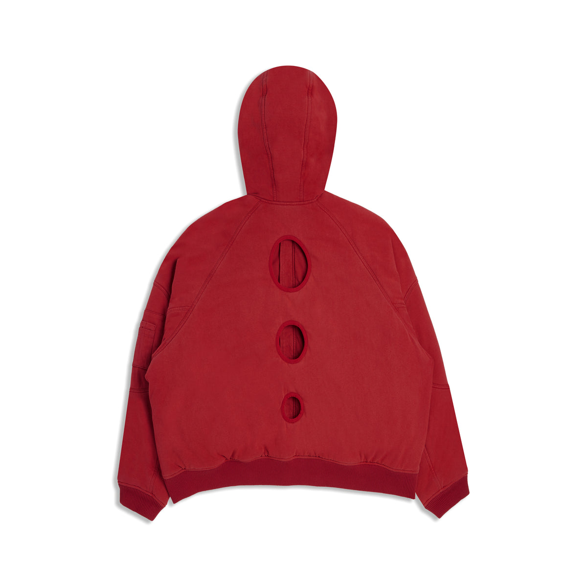 CIRCLE BOMBER JACKET - VINTAGE RED